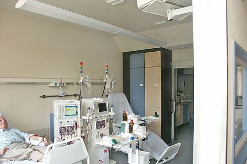 Klimatisierung in einem Dialysezentrum